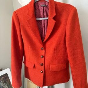 J. McLaughlin Orange Wool Blazer